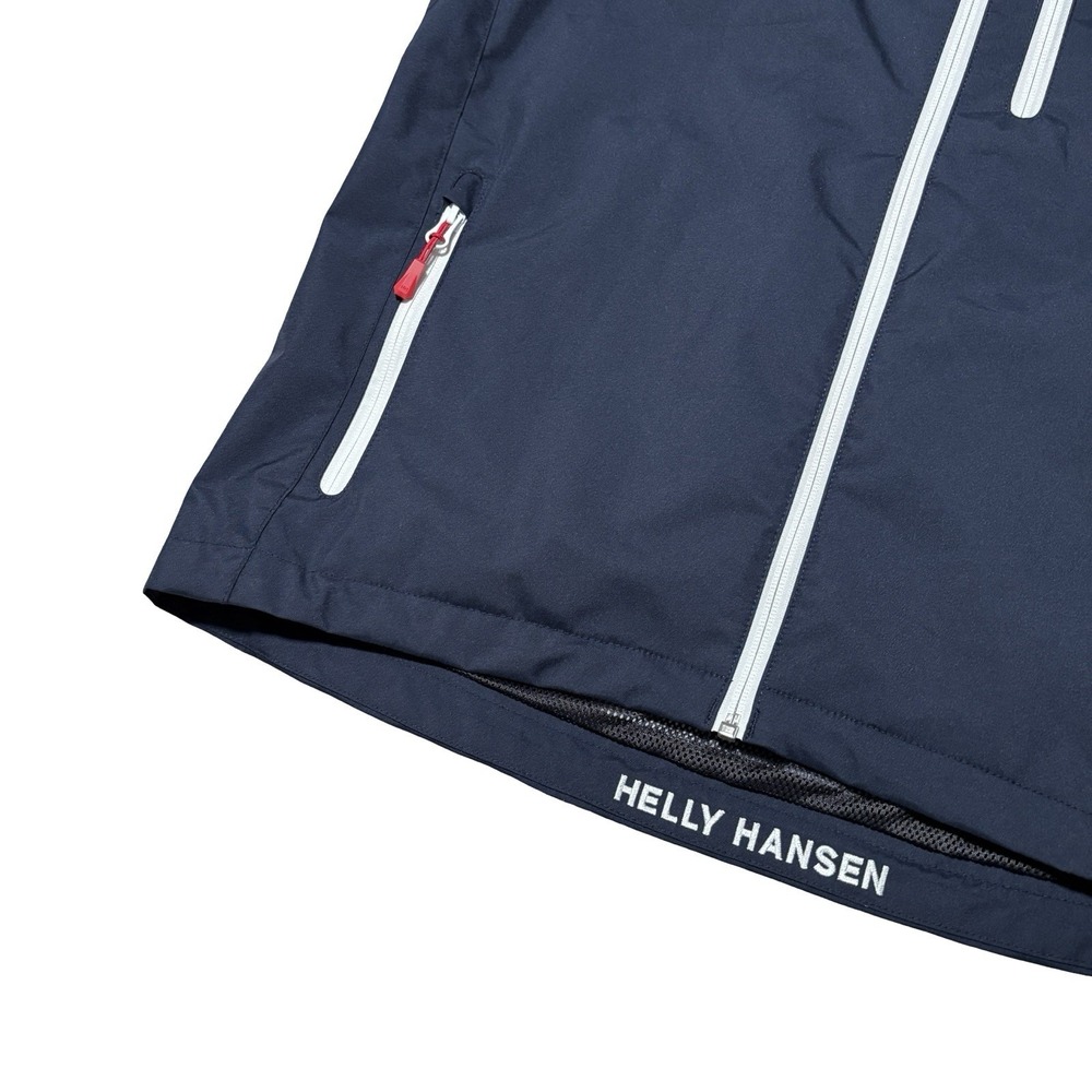 Helly Hansen Crew Vest Men's LG Navy Blue Sailing Windproof Fleece Lined Collar - Picture 3 of 7